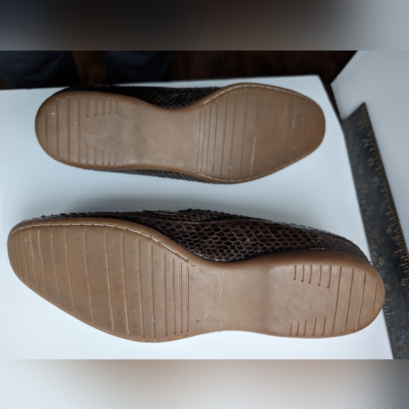 Mauri Brown caimán leather cashmere lined loafer main image 7